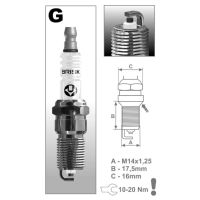 Свеча зажигания L14C / 98079-57840* BRISK
